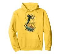 Vierge Signe de Terre déesse Art céleste Mystique pour Femme Sweat à Capuche, Unisexe pour Adultes, Citron, M