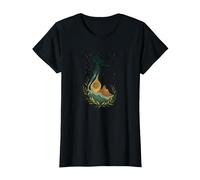 Vierge Signe de Terre déesse Art céleste Mystique pour Femme T-Shirt, Femme, Noir, M