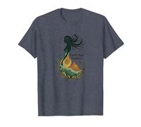 Vierge Signe de Terre déesse Art céleste Mystique pour Femme T-Shirt, Homme, Bleu Chiné, L