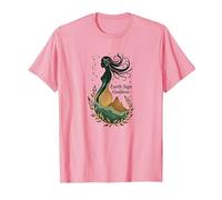 Vierge Signe de Terre déesse Art céleste Mystique pour Femme T-Shirt, Homme, Rose, XL