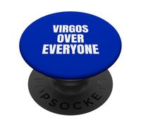 Vierge sur Tout Le Monde Signe du Zodiaque Astrologie PopSockets PopGrip Adhésif