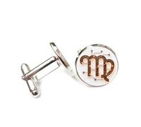Vierge : Symbole De La Puce, Circuit Imprimé,Pour Un Ami, Signe Du Zodiaque Vierge, Boucle De Manchette Personnalisée, Accessoire De Chemise, Cadeau Pour Un Mari Comptable, Mariage D'Affaires