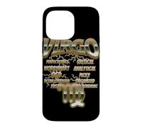 Vierge Traits Zodiac Astrologie Citation Rétro Coque pour iPhone 14 Pro Max