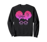 Vierge Zodiac Fille Afro Puffs Cheveux Africains Chignons Sweatshirt