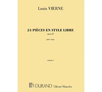 VIERNE L. - 24 PIECES EN STYLE LIBRE, OPUS 31 VOL. 1 - ORGUE