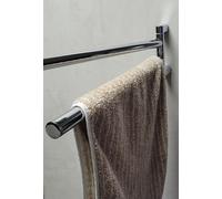 Viero Porte-Serviette Double, Pivotant (415411) Acier Inoxydable Chromé