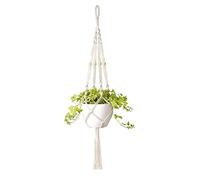 VIERSHU Suspendus Corde en Coton pour Fleur Décoration Jardin Plantes Pots, Macrame Suspension Plante Interieur Extérieur Deco Boheme, Jambes en Corde Coton avec Frange