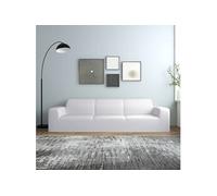 vidaXL Housse extensible de canapé 4 places Blanc Jersey de polyester 332951