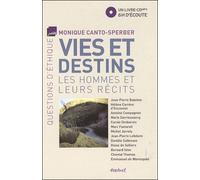 Vies et destins, les hommes et leurs récits Les hommes et leurs recits - Monique Canto-Sperber - Textuel - Livre CD - Récit CD