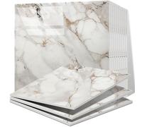Vieshful 20 Pièces Carreaux Adhesif Cuisine, Carrelages en Marbre Auto-Adhésifs de 30 x 30 cm pour mur, Carrelages Adhésifs Pour Cuisine, Salle de Bains Salon Champagne