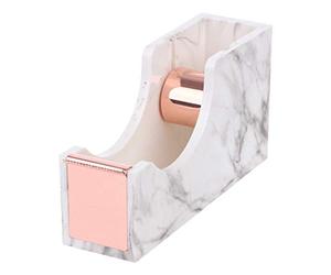 Viesky Distributeur de ruban adhésif en marbre pour bureau et fournitures scolaires S rose gold