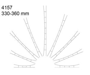 VIESSMANN 3x caténaire 330-360 mm - HO 1/87 - VIESSMANN 4157