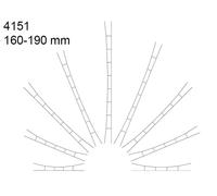 VIESSMANN 5x caténaire 160-190 mm - HO 1/87 - VIESSMANN 4151