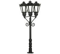 Viessmann 6077 H0 lanterne de stationnement à trois feux, noire, 3 LED blanc ...