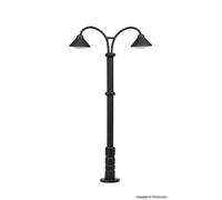 VIESSMANN 6409 Échelle N Lampadaire À Deux Lumières (LED Blanc Chaud) Haut 41 Mm