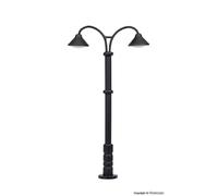 VIESSMANN 6409 Échelle N Lampadaire À Deux Lumières (LED Blanc Chaud) Haut 41 Mm