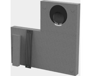 Viessmann Élément de montage d'embrasure de fenêtre, anthracite, pour évacuation d'air 7973312