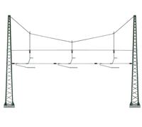 VIESSMANN Mât double treillis 3 lignes pour caténaire - HO 1/87 - VIESSMANN 4162