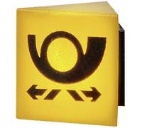Viessmann Modelltechnik 1371 Panneau de signalisation H0 POST avec éclairage LED modèle fini