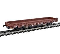Viessmann Modelltechnik 2311 Wagon à bas bord H0 avec entraînement, marron, modèle fonctionnel pour systèmes à trois conducteurs