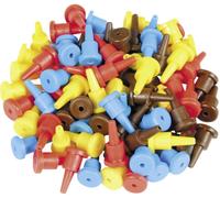 Viessmann Modellspielwaren Connecteur 6831 – 40 pièces rouge, jaune, bleu, marron
