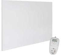 VIESTA® H1200 Chauffage infrarouge 1200 W - Panneau 100×120 cm, Carbon Crystal, sans cadre, mural/plafond, IP20, TÜV/GS, protection surchauffe, incl. thermostat enfichable TH12 (7 jours)
