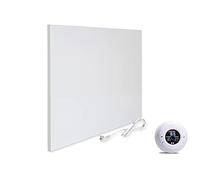 VIESTA® H300 Chauffage infrarouge 300 W - Panneau 50×60 cm, Carbon Crystal, sans cadre, mural/plafond, IP20, TÜV/GS, protection surchauffe, incl. thermostat sans fil TH20