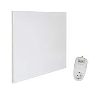 VIESTA H400 Panneau chauffant infrarouge 400 W 60 x 60 cm Carbon Crystal sans cadre mural/plafond IP20 Protection contre la surchauffe 98% 70-90 °C 100 000 h avec thermostat TH10 plug-in prêt à