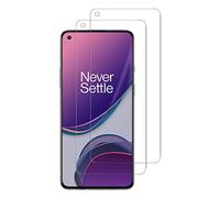 VIESUP Lot de 2 protecteurs d'écran en verre trempé transparent pour OnePlus 8T Plus 5G KB2007 6,5" 2020 Dureté 9H Compatible avec les coques