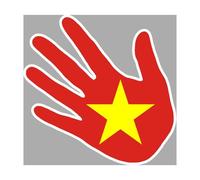Viet Nam - 5x5cm - Sticker/Autocollant