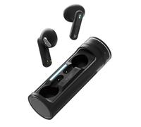 Vieta Pro Écouteurs sans fil Bluetooth 5.4, contrôle tactile et mains libres, avec microphone et batterie de 19 h. Casque avec boîtier de charge magnétique portable | Rolling noir