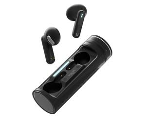 Vieta Pro Écouteurs sans fil Bluetooth 5.4, contrôle tactile et mains libres, avec microphone et batterie de 19 h. Casque avec boîtier de charge magnétique portable | Rolling noir