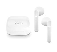 Vieta Pro Écouteurs sans fil Bluetooth 5.4, contrôle tactile et mains libres, écouteurs avec microphone et batterie longue durée 20 h. Écouteurs résistants à l'eau avec boîtier de charge | Squid blanc