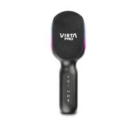 Vieta Pro Microphone sans fil avec haut-parleur pour karaoké True Wireless. Microphone avec Bluetooth, batterie 10H, émetteur FM et effets de lumière et de son
