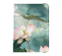 Vietnam Fleur Fleur Beauté Fleurs d'été Housse de passeport en cuir Combo Porte-carte de vaccin Couverture Combo Étui portefeuille étanche, Fleur du Vietnam Beauté Fleurs d'été, 1 size