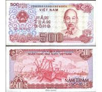 Vietnam Pick-no: 101a Neuf 1988 500 Dong (Billets pour Les collectionneurs - Pas de Moyen de paiement) Navigation/navires