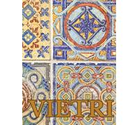 VIETRI: Oversized Decorative Book for Coffee Tables, Bookshelves and Interior Design Styling | Italian Majolica Tile Art Cover | Stack Deco Books to Create a Mediterranean Home Look