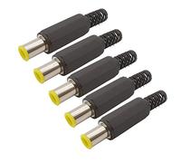 VIEUE Connecteur de Prise de Courant 6.5 x 4,4 mm Puissance CC Connecteur mâle Connecteur Jaune 6,5 * 4.4mm avec Pointe de 1,3 mm de Prise CC Chargeur DIY Adaptateur de réparation (Color : 1Pcs)