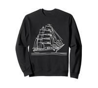 Vieux Bateau Line Art Marin Sweatshirt