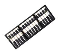 Vieux calcul de perles de bois chinois, Boulier chinois rétro en bois à 17 colonnes, outil de comptage arithmétique for l'apprentissage des mathématiques traditionnelles