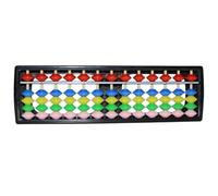 Vieux calcul de perles de bois chinois, Boulier en plastique à 13 colonnes, calculatrice professionnelle chinoise et japonaise, for la maternelle