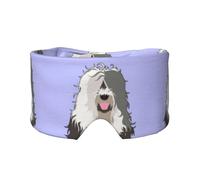 vieux chien de berger anglais,Masque pour les yeux bloquant la lumière Cache-yeux et cache-oreilles pour le sommeil