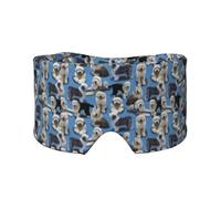 vieux chien de berger anglais,Masque pour les yeux bloquant la lumière Cache-yeux et cache-oreilles pour le sommeil