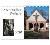 Vieux cimetière de Fribourg, Version française (Calendrier mural 2026 DIN A4 portrait), Calendrier CALVENDO mensuel