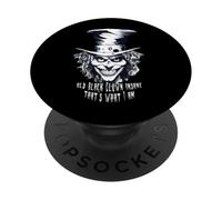 Vieux Clown Noir Fou Voici ce Que Je suis PopSockets PopGrip Adhésif