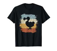 Vieux Dodo Silhouette Rétro Couleurs T-Shirt