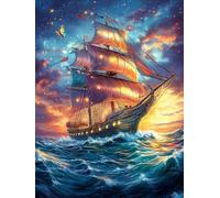 Vieux Navire sur Une mer déchaînée Puzzles 500 Pièces pour Adultes Educa Moderne Décoration Intérieure Relaxant Assemblage Amusant Challenge Famille 500 PCS