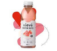 Vieve Protein Water 6x500ml Pastèque | Une alternative prête à boire aux poudres et shakes de protéines | 20g de protéines, sans sucre, sans gras et sans lactose | 6 bouteilles