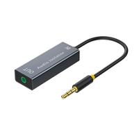 VIEVRE Filtre antiparasite, isolateur de boucle de masse avec câble audio 3,5 mm pour système audio de voiture/stéréo à domicile/haut-parleur Bluetooth, filtre antiparasite pour autoradio, filtre