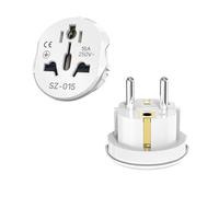 VIEVRE Lot de 2 adaptateurs de prise universels pour l'Europe, les États-Unis, le Royaume-Uni, la Thaïlande, la Suisse, la Chine, l'Italie